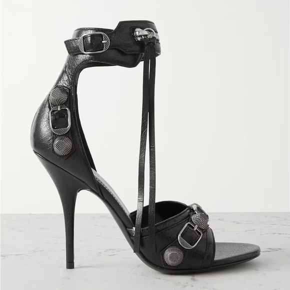 BALENCIAGA
Cagole embellished crinkled-leather sandals - Picture 2 of 3